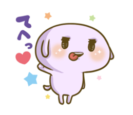 easygoing soft dog! sticker #7711686