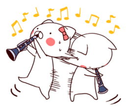 Sound!Stamp of wind music sticker #7711951