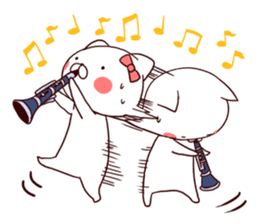 Sound!Stamp of wind music sticker #7711951