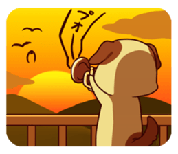 Sound!Stamp of wind music sticker #7711959