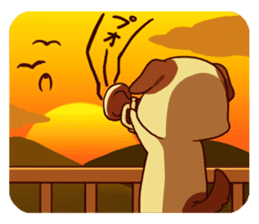 Sound!Stamp of wind music sticker #7711959