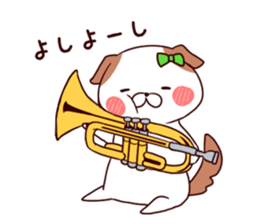 Sound!Stamp of wind music sticker #7711964