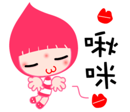 I love Poca lady sticker #7712277