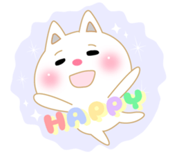 Soft pastel cat there were.2 sticker #7712345