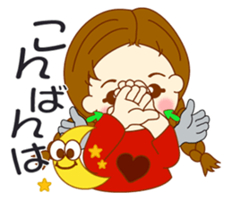 Girl's sign language ver.1 sticker #7712510