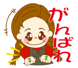 Girl's sign language ver.1 sticker #7712524