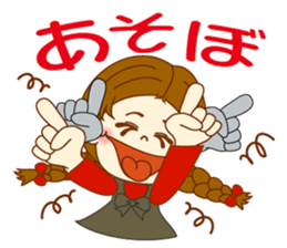 Girl's sign language ver.1 sticker #7712526