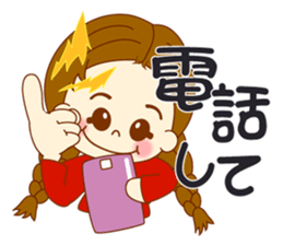 Girl's sign language ver.1 sticker #7712528