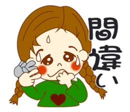 Girl's sign language ver.1 sticker #7712531