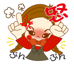 Girl's sign language ver.1 sticker #7712542
