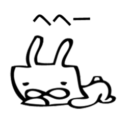 A square rabbit sticker #7712562
