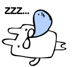 A square rabbit sticker #7712577