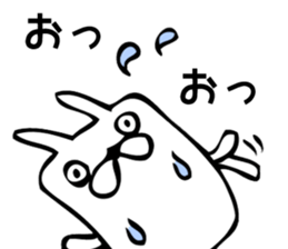 A square rabbit sticker #7712584