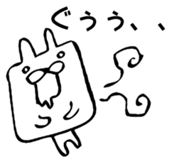 A square rabbit sticker #7712585