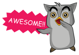 Lovely Owl [ENG] sticker #7712899