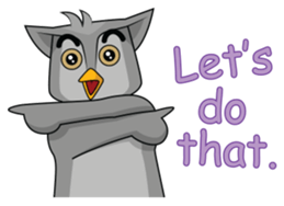 Lovely Owl [ENG] sticker #7712902