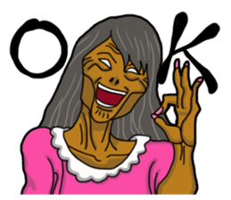 Pink beldam's attack sticker #7713150