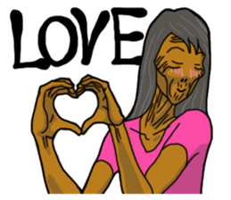 Pink beldam's attack sticker #7713155