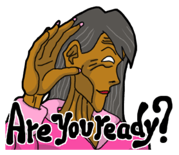 Pink beldam's attack sticker #7713164