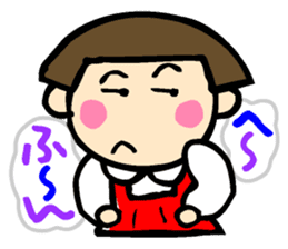 Showa retro girl 2 sticker #7713403