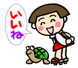 Showa retro girl 2 sticker #7713412