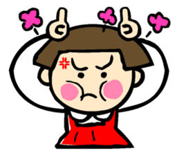 Showa retro girl 2 sticker #7713415