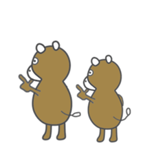 Japanese beef(Tohoku dialect sticker #7713562