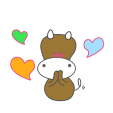 Japanese beef(Tohoku dialect sticker #7713565