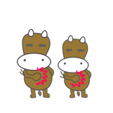 Japanese beef(Tohoku dialect sticker #7713580