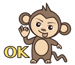 Ramen love to cool monkey sticker #7713628