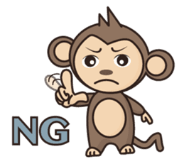 Ramen love to cool monkey sticker #7713629