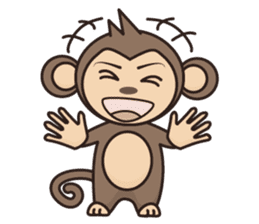 Ramen love to cool monkey sticker #7713630