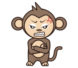 Ramen love to cool monkey sticker #7713631