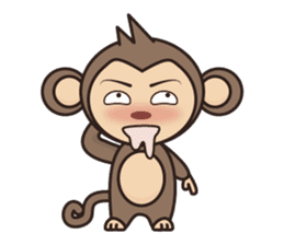 Ramen love to cool monkey sticker #7713635