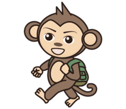 Ramen love to cool monkey sticker #7713650
