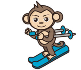 Ramen love to cool monkey sticker #7713656