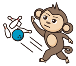 Ramen love to cool monkey sticker #7713657