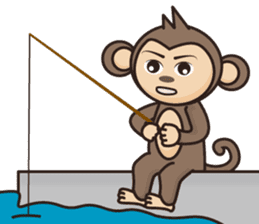Ramen love to cool monkey sticker #7713658