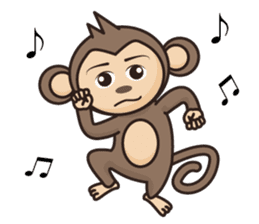 Ramen love to cool monkey sticker #7713659
