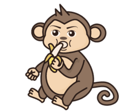 Ramen love to cool monkey sticker #7713665