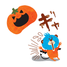 Boy and Blue bear6 sticker #7714110