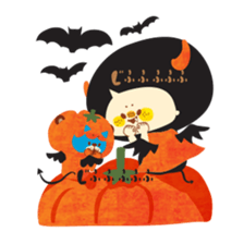 Boy and Blue bear6 sticker #7714115