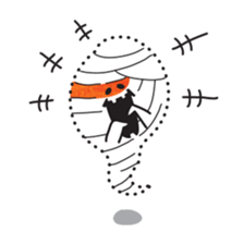 Boy and Blue bear6 sticker #7714116