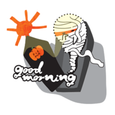 Boy and Blue bear6 sticker #7714119