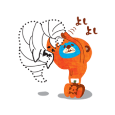 Boy and Blue bear6 sticker #7714127