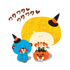 Boy and Blue bear6 sticker #7714143