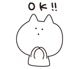 3-point Facial cat sticker #7714229