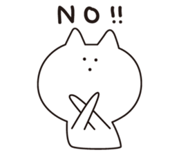 3-point Facial cat sticker #7714230