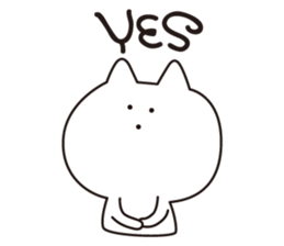 3-point Facial cat sticker #7714231