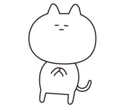 3-point Facial cat sticker #7714236